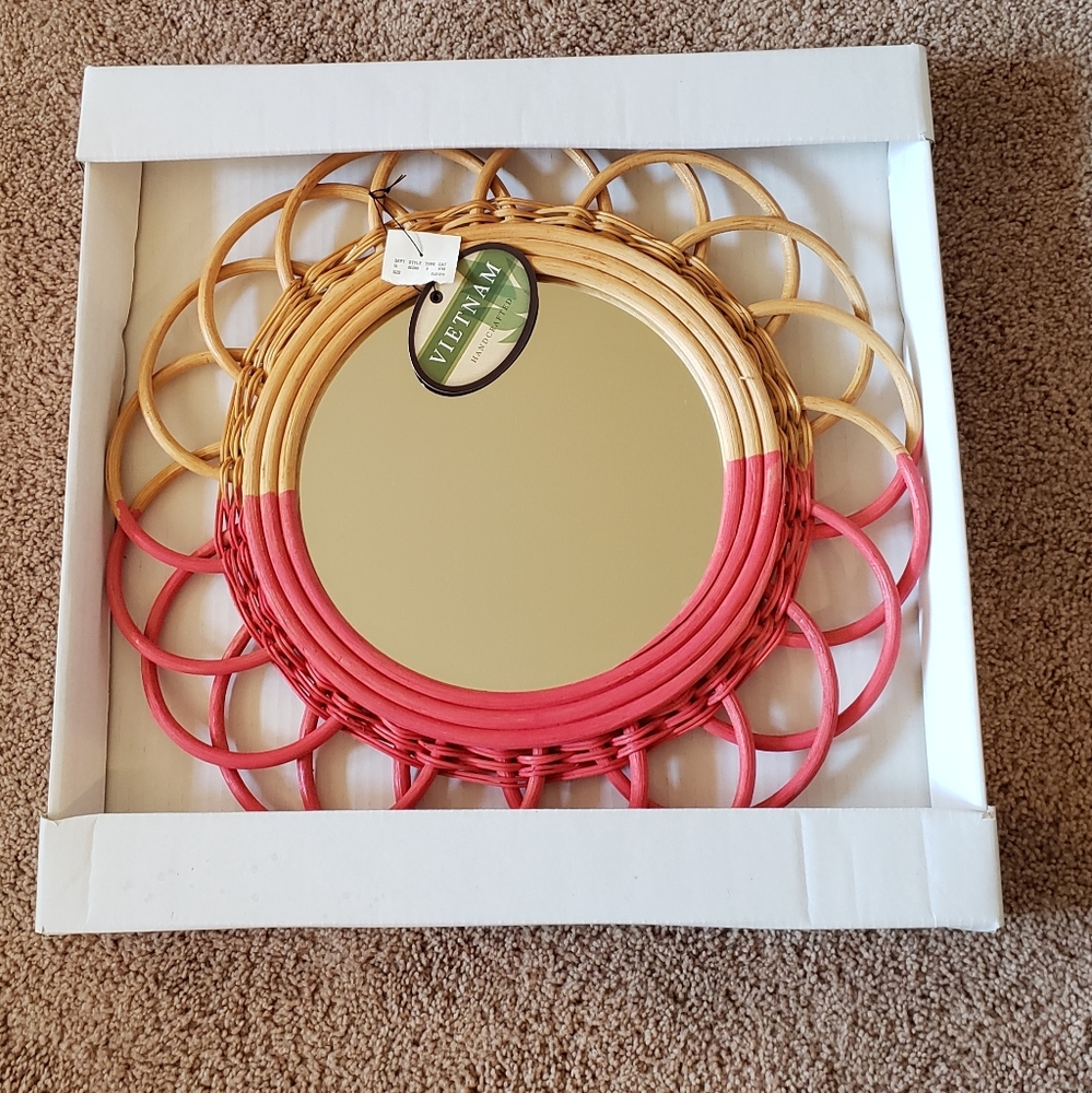 Wicker Wall Mirror